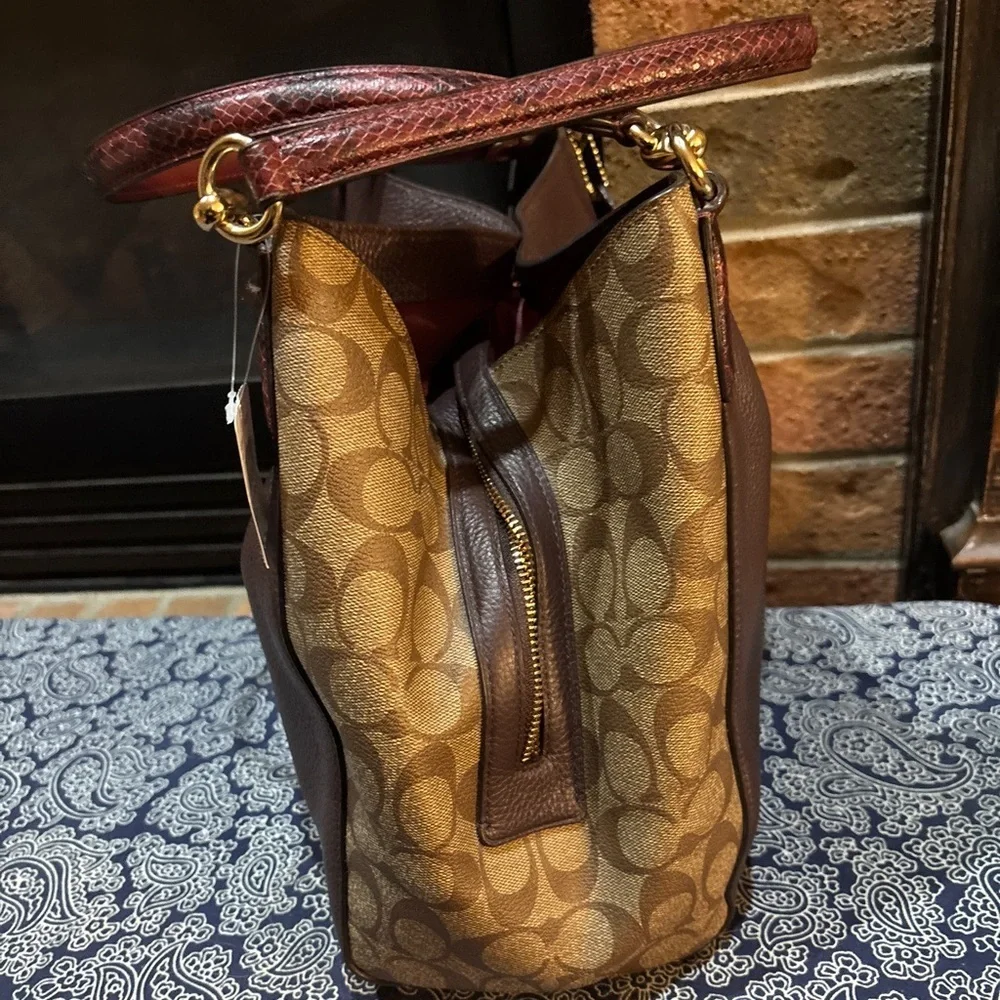 Coach Hallie Shoulder Bag Rare Colorblock